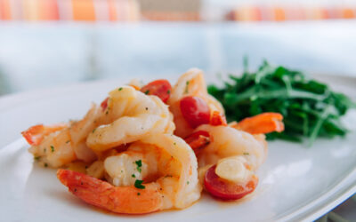 Wild Shrimp mit Knoblauchbutter und Kräutern